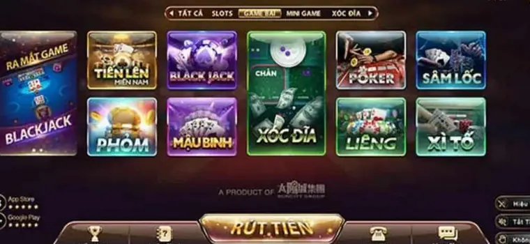 Ảnh chụp sảnh game bài Zowin với tiến lên, phỏm, mậu binh, xóc đĩa, liêng, xì tố